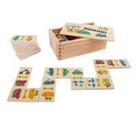 Small Foot jeu de dominos Véhicules junior 6 x 3 cm 29-part Multicolore G