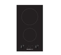 Glem Domino vitrocéramique GTH32K01 29 cm 3 kW 2 Hi-Light manettes frontales noir