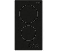Telefunken - TKDV2T plaque Noir Comptoir 30 cm Céramique 2 zone(s) - Noir