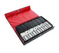 Dominos double 6 bicolores noir et blanc avec toupies WE Games - Ide