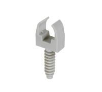 Dominos electricité | Raccord Rapide Electrique | Fil Electrique | Connecteur Electrique | Sachet avec Accroche De 10 Clips pour Tube +Chevilles D16mm Gris | Debflex | 709070