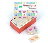 Vilac – Dominos réversibles Sarah Betz – Fruits & légumes – 28 dominos en bois – Dès 2 ans