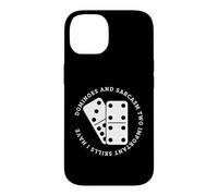 Dominos et Sarcasme Drôle Joueur de Domino Coque pour iPhone 14