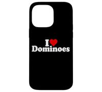 Dominos I Love Heart Dominos Tiles Coque pour iPhone 14 Pro Max