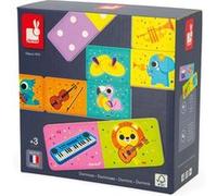 Janod - Dominos Instruments de Musique Mon Premier Domino - Éducatif, Encres végétales - Dès 3 ans