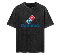 Domino's Pizza Men's T-Shirt Graphic Shirts Unisex Black Tee L