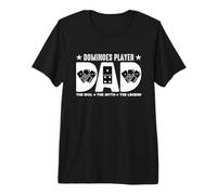 Dominos Player Dad The Idol Domino Lover Dominos Player T-Shirt Haut de Gamme