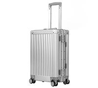 DOMINOX Bagages à Main en Aluminium, argenté, 26 in, Style de Grain Vertical