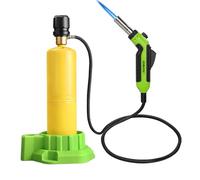 DOMINOX Lampe torche MAPP au propane, avec tuyau d'extension et support, torche à gaz réglable pour soudure, cuisine, projets de bricolage et travail du bois (réservoir de gaz non inclus)