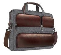 DOMISO 15-15.6 Pouces Housse Sac Ordinateur Portable Sacoche Ordinateur Pochette Business Sac Ordinateur Portable avec Bandoulière pour Lenovo ThinkPad/Asus/HP ProBook/Acer/Dell Precision, Gris