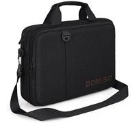 DOMISO 15,6 16 Pouces Sacoche Ordinateur Portable, Sacoche de Protection Imperméable Housse Sac à Bandoulière pour 15,6-16 Pouces Acer ASUS Dell HP Lenovo, MacBook Pro 16 M1 M2 M3 M4, Noir