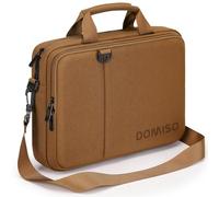 DOMISO 15,6 16 Pouces Sacoche Ordinateur Portable, Sacoche de Protection Imperméable Housse Sac à Bandoulière pour 15,6-16 Pouces Acer ASUS Dell HP Lenovo, MacBook Pro 16 M1 M2 M3 M4, Brun