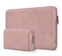 DOMISO 15,6 Pouces Imperméable Housse Sac de Protection Ordinateur Portable Sacoche pour Lenovo Yoga 720 IdeaPad S510 ThinkPad T570 E575/Dell Inspiron XPS/HP Envy Pavilion/Asus/15.6" Notebooks,Rouge