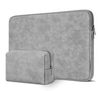 DOMISO 15,6 Pouces Imperméable Housse Sac de Protection Ordinateur Portable Sacoche pour Lenovo Yoga 720 IdeaPad S510 ThinkPad T570 E575/Dell Inspiron XPS/HP Envy Pavilion/Asus/15.6" Notebooks,Gris