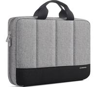 DOMISO 15.6 Pouces Sacoche pour Ordinateur Portable Protecteur 15.6 Pouces avec Poignée Sacoche pour Ordinateur Portable 15 Pouces MacBook Air Mallette pour Ordinateur Portable 15.6 Pouces 3,Gris