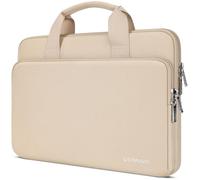 DOMISO 16 Pouces Imperméable Housse Sac de Protection Ordinateur Portable Sacoche pour 16" Dell/HP Pavilion Envy/ThinkPad IdeaPad/ASUS Vivobook, Beige