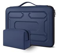 DOMISO 17 Pouces Housse pour Ordinateur Portable avec poignée Etui de Protection EVA étanche Antichoc pour 17.3" MSI GS73VR Stealth Pro/HP Envy 17/LG Gram 17"/ROG Strix GL702VS,Bleu foncé