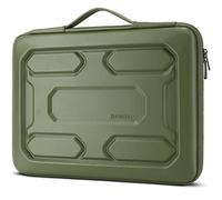 DOMISO 17 pouces Housse pour ordinateur portable avec poignée Etui de protection EVA étanche antichoc pour 17.3" MSI GS73VR Stealth Pro/LG Gram 17"/ROG Strix GL702VS, Vert
