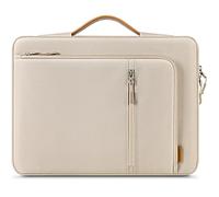DOMISO Collection de sacs et de housses pour ordinateur portable Protection antichoc avec poignée pour MacBook Pro/Air 13" 14" 16" Compatible avec M4 M3 M2, HP, Dell, ASUS, Noir/Gris/Beige, beige, 16