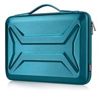 DOMISO Coque rigide pour ordinateur portable 14" - Étanche et résistante aux chocs - Compatible avec MacBook Air/Lenovo ThinkPad/HP Pavilion 14 Stream 14/Dell XPS, bleu sarcelle
