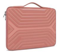 DOMISO Housse de protection en EVA pour ordinateur portable de 17 à 17,3 pouces - Résistante aux chocs et étanche - Avec poignée - Pour ordinateur portable de 17 à 17,3 pouces - Rose