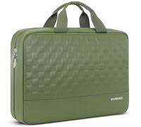 DOMISO Housse de protection étanche pour ordinateur portable 17" avec poignée, pour Lenovo/HP/Acer/Chromebook/Dell/MSI 17,3" Vert militaire