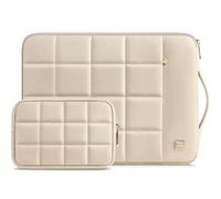 DOMISO Housse de protection imperméable pour ordinateur portable Dell/Lenovo/Acer/HP/MSI 17-17,3" Beige