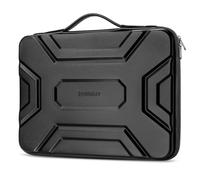 DOMISO Housse de protection pour ordinateur portable 17" avec poignée, résistante aux chocs et étanche, en EVA, pour ordinateur portable HP, Dell, Asus, noir
