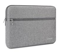 DOMISO Housse Ordinateur 14-15 Pouces, Résistant aux Éclaboussures, Pochette PC Portable Mince et Légère pour MacBook Air 15" M2/M3/M4, Surface Laptop 15" (Copilot+ PC) 7e/6e/5e/4e/3e, Gris