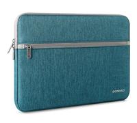 DOMISO Housse Ordinateur 14-15 Pouces, Résistant aux Éclaboussures, Pochette PC Portable Mince et Légère pour MacBook Air 15" M2/M3/M4, Surface Laptop 15" (Copilot+ PC) 7e/6e/5e/4e/3e, Bleu-Vert