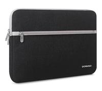 DOMISO Housse Ordinateur 15,6-16 Pouces, Résistant aux Éclaboussures, Pochette PC Portable Mince Légère pour MacBook Pro 16" M4/M3/M2, Dell XPS 16, HP Envy 15, Lenovo IdeaPad 5 / Flex 5, Noir