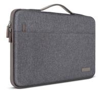 DOMISO Housse Ordinateur 17 Pouces,Pochette PC 17 Pouces pour HP Lenovo Dell Acer ASUS,Sacs et Housses pour Ordinateur, Imperméable Sacoche Protection PC Portable Avec Poignée de Transport,Gris foncé