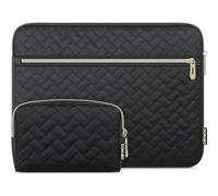 DOMISO Housse pour Ordinateur Portable 15.6 Pouces Compatible MacBook Air 15, ASUS Vivobook 15.6, HP Envy 15 Étui Rigide Anti Rayures Pochette,Noir
