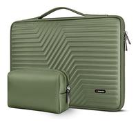 DOMISO Housse pour Ordinateur Portable 17 Pouces avec Pochette de Protection Étui EVA étanche pour MSI GS73VR Stealth Pro/Lenovo IdeaPad 320 321/HP Envy 17/LG Gram 17 de 17,3 Pouces, Vert