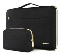 DOMISO Pochette MacBook Air 15 Pouces M4 M3 M2,MacBook Pro,Imperméable Sacoche de Protection PC Ordi Sacs et Housse Ordinateur 14 Pouces pour HP ASUS Dell XPS 15 Plus Chromebook Notebook,Noir