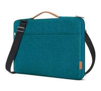 DOMISO Pochette MacBook Pro 16 Pouces M4/M3/M2/M1 Pro/Max,Sacoche de Protection PC Ordi Sacs et Housse Ordinateur 15.6 Pouces pour Dell HP ASUS Dell XPS,avec Une Poignée et Une Bandoulière,Turquoise