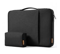 DOMISO Pochette Ordinateur 15.6 Pouces,Housse MacBook Pro 16 M4 M3 M2 Pro/Max,15-16 Pouces HP Dell ASUS,Sacs et Housses pour Ordinateur,Sacoche PC Portable avec Pochette pour Accessoires,Noir