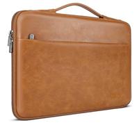 DOMISO Pochette Ordinateur 17 Pouces,Housse Sacoche Ordinateur Portabl 17 Pouces pour 17" Lenovo IdeaPad/Dell/Acer/HP/ASUS ROG/LG/MSI,Brun