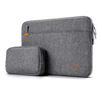 DOMISO Pochette Ordinateur,Housse Mac Book Pro 14 M4 M3 M2 Pro/Max,13 Pouces HP Dell Acer ASUS,Sacs et Housses pour Ordinateur Portable,Sacoche PC Portable avec Pochette pour Accessoires,Gris