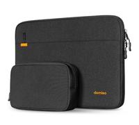 DOMISO Pochette Ordinateur,Housse Mac Book Pro 14 M4 M3 M2 Pro/Max,13 Pouces HP Dell Acer ASUS,Sacs et Housses pour Ordinateur Portable,Sacoche PC Portable avec Pochette pour Accessoires,Noir