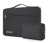 DOMISO Pochette Ordinateur,Housse Mac Book Pro 14 M4 M3 M2 Pro/Max,13 Pouces HP Dell ASUS Acer,Sacs et Housses pour Ordinateur Portable,Sacoche PC Portable avec Pochette pour Accessoires,Noir