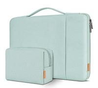 DOMISO Pochette Ordinateur,Housse MacBook Air 15 M4 M3 M2,MacBook Pro,14 Pouces HP Lenovo Dell ASUS,Sacs et Housses pour Ordinateur Portable,Sacoche PC Portable avec Pochette,Menthe Verte