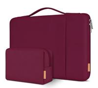 DOMISO Pochette Ordinateur,Housse MacBook Pro 14 M4 M3 M2 Pro/Max,13 Pouces HP Lenovo Dell ASUS,Sacs et Housses pour Ordinateur Portable,Sacoche PC Portable avec Pochette pour Accessoires,Vin