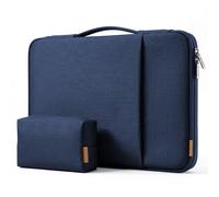 DOMISO Pochette Ordinateur,Housse PC 16 Pouces pour HP Lenovo Dell Acer ASUS,Sacs et Housses pour Ordinateur Portable,Sacoche Protection PC Portable avec Pochette pour Accessoires,Bleu Marin