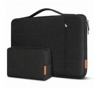 DOMISO Pochette Ordinateur,Housse PC 17 Pouces pour HP Lenovo Dell Acer ASUS,Sacs et Housses pour Ordinateur Portable,Sacoche Protection PC Portable avec Pochette pour Accessoires,Noir