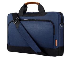 DOMISO Sacoche de protection pour ordinateur portable 17-17,3" - Mallette, sac à bandoulière - Compatible avec HP Pavilion 17/MSI GS73VR Stealth Pro/Dell Inspiron 17/Acer/Asus 17,3" - Bleu