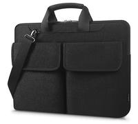 DOMISO Sacoche multifonction pour ordinateur portable de 15-15,6", MacBook Pro, HP Envy 15, MSI GS73VR Stealth PRO/Acer/ASUS, noir