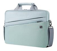 DOMISO Sacoche Ordinateur 17-17,3 Pouces Pochette PC Portable Sac Bandoulière Professionnel Anti-Choc pour 17-17.3" Laptop Dell/Lenovo/Acer/HP/MSI/ASUS PC Gamer 18 Pouces, Vert Menthe