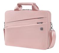 DOMISO Sacoche Ordinateur 17-17,3 Pouces Pochette PC Portable Sac Bandoulière Professionnel Anti-Choc pour 17-17.3" Laptop Dell/Lenovo/Acer/HP/MSI/ASUS PC Gamer 18 Pouces, Rose