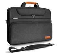DOMISO Sacoche Ordinateur 18 Pouces Résistant à l'Eau Pochette PC Portable Sac à Bandoulière Homme Business Sac de Transport pour PC Gamer 18 Pouces/ASUS ROG Strix Scar 18 & G18 (2023-2025), Noir